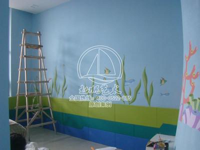 海域阳光儿童会所墙绘装饰