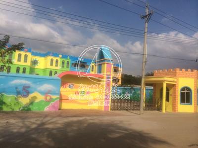 东方大田中心幼儿园墙绘装饰工程