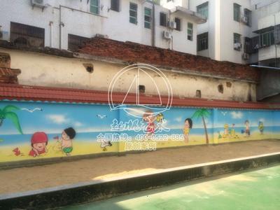 白沙机关幼儿园墙绘装饰