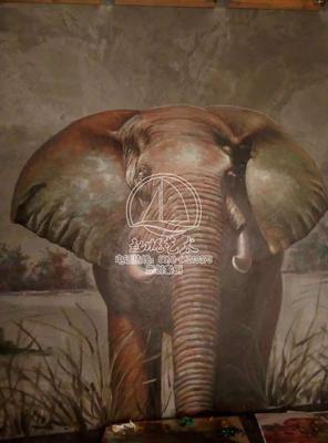 动物世界主题餐厅墙绘装修工程